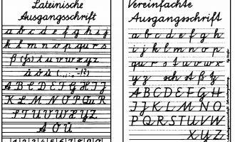 Schule Ausgangsschriften