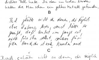Schule Routinierter Schreiber